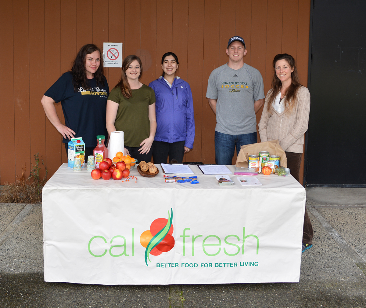 Students at CalFresh Table